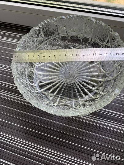 Хрусталь стопки салатник