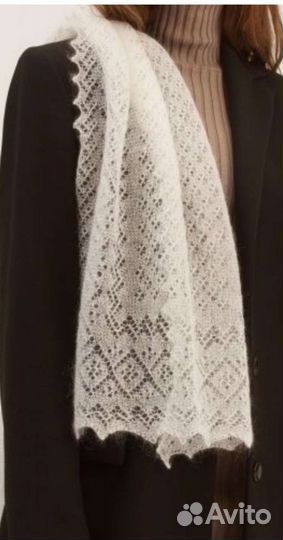 Оренбургский пуховый палантин