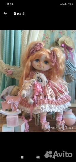 Кукла коллекционная ручной работы