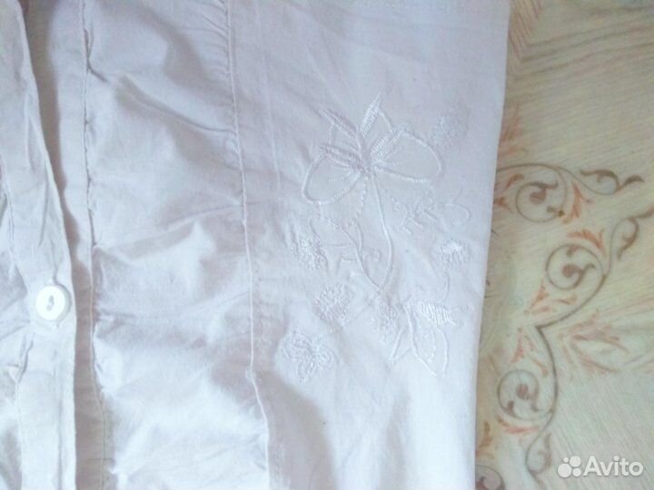 Школьная блузка (рубашка) для девочки р.116-128 см