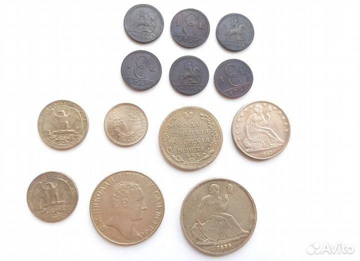 Копии старых монет 13 штук