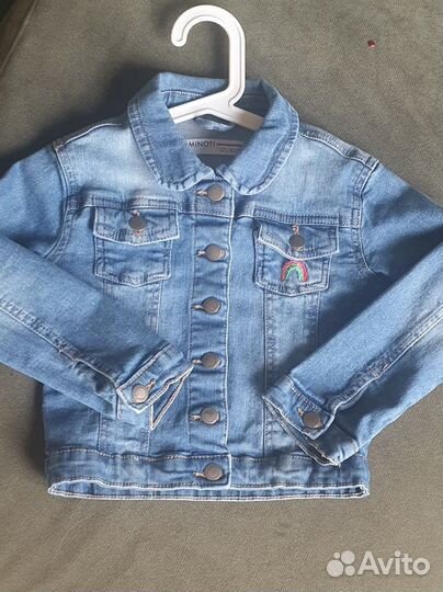 Джинсовая куртка для девочки 104 110