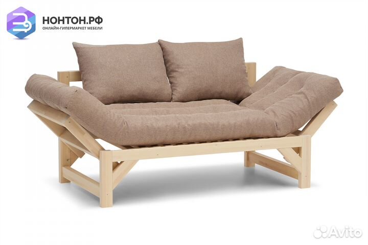 Диван кушетка Амбер-2 светло-коричневый