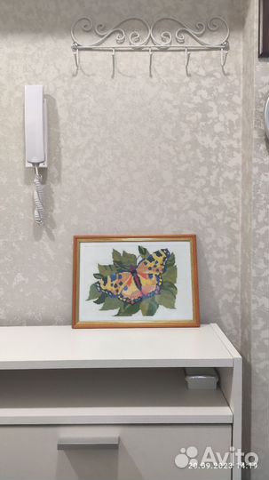 Картина вышитая крестом ручная работа 32 х 23,5 см