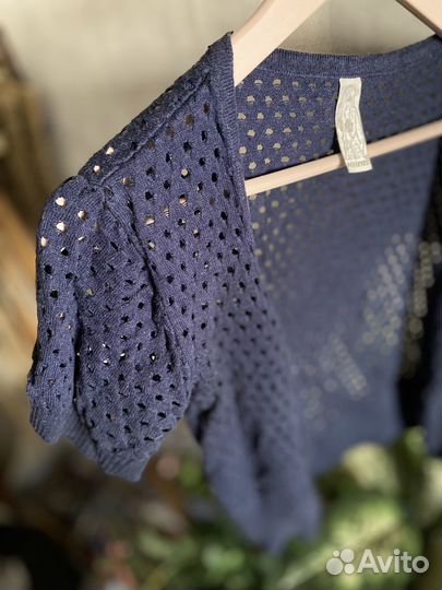 Кофта накидка в дырочку