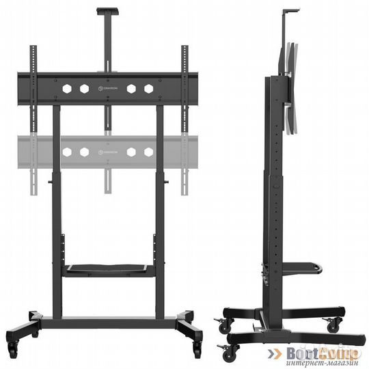 Мобильная стойка для тв onkron TS1991 чёрный