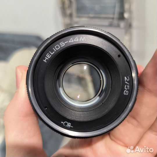 Объектив Helios 44m + переходник на Canon