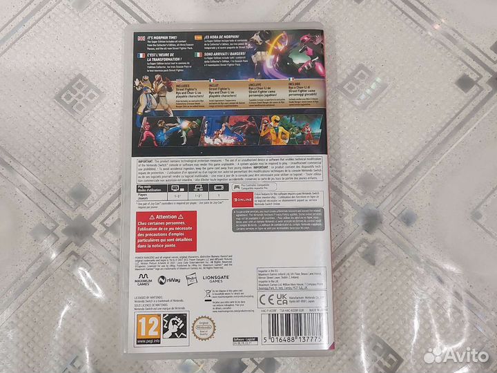 Power rangers nintendo switch