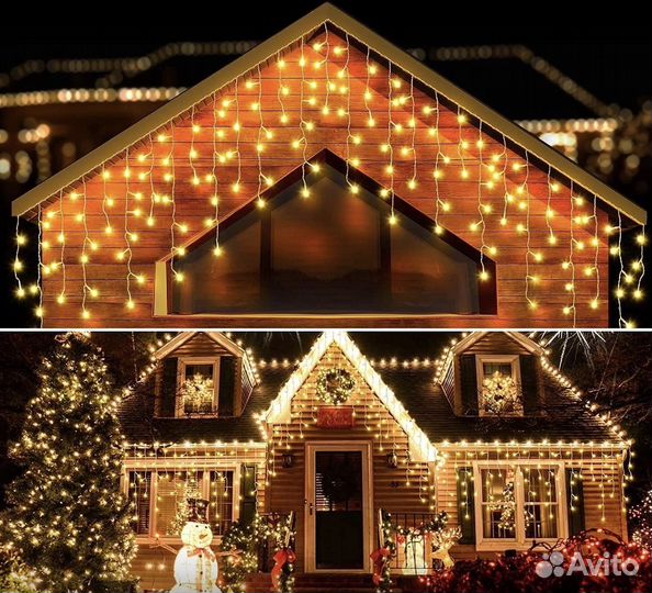 Гирлянда уличная бахрома