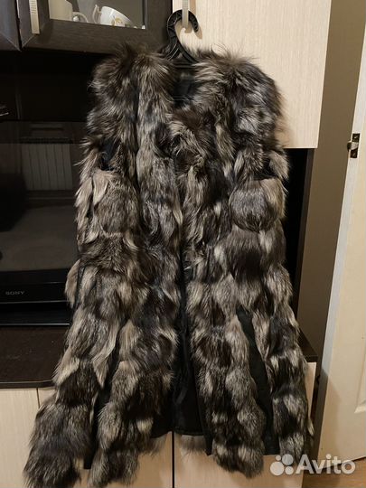 Жилет из чернобурки