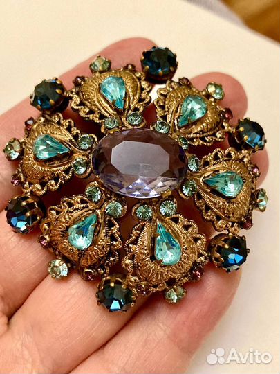 Брошь винтаж чехословакия