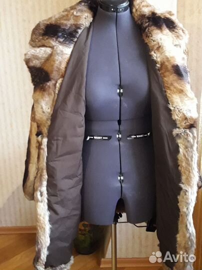 Полушубок из крашенного кролика