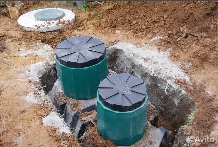 Септик из бетонных колец под ключ