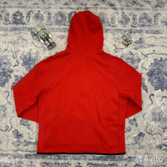 Зип Худи Nike Tech Fleece Red оригинал