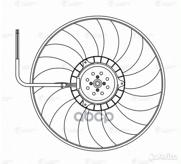 Вентилятор радиатора audi A6 (C6) (04) (без