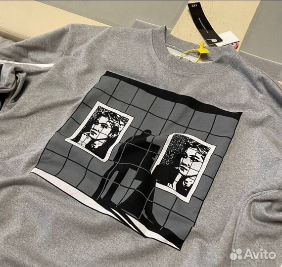 Свитшот Cav Empt с лицами серый