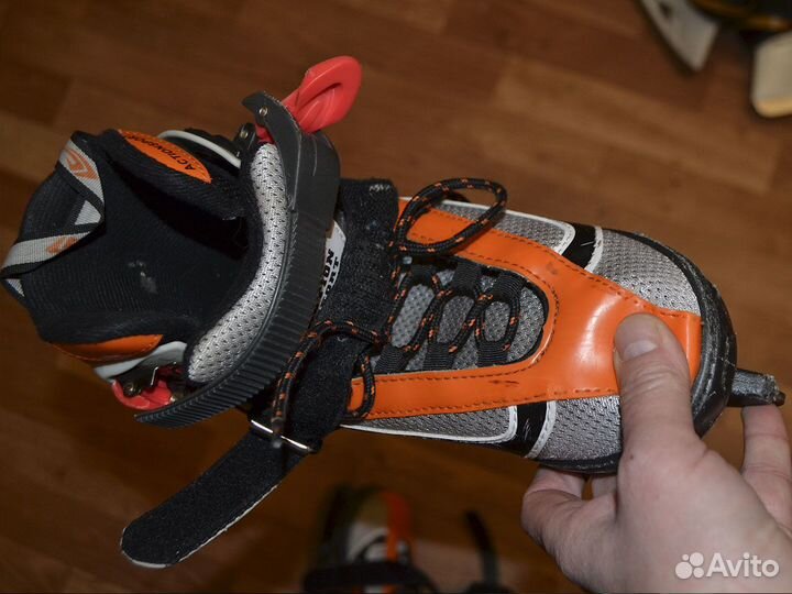 Коньки детские раздвижные 33-36 зимние