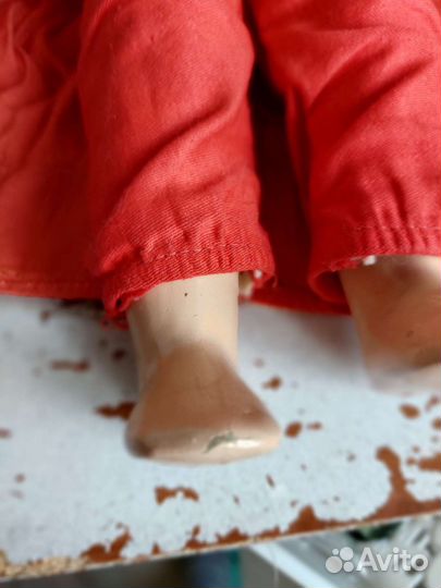 Кукла ивановская винтажная прессопилочная