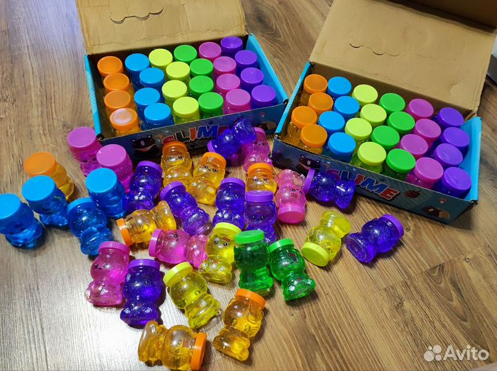 Слаймы с блёстками