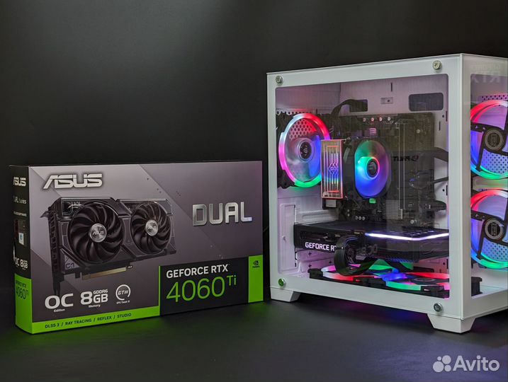 Игровой пк i5 12400 + RTX 4060 Ti новый + гарантия