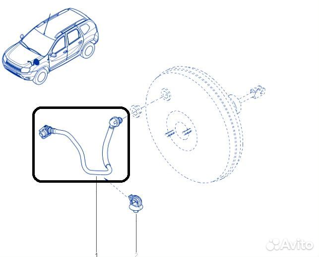 Трубка Renault Duster HSM H4M430 2019