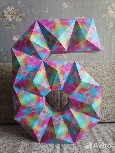 Цифра шесть на день рождения