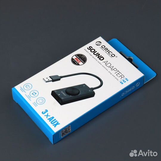 Внешняя звуковая карта Orico SC2 USB