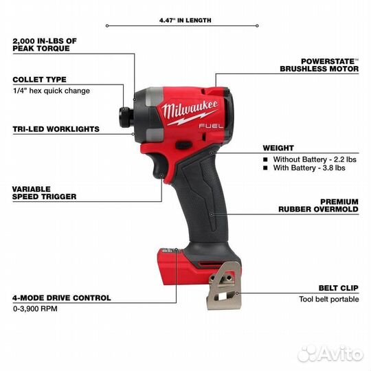 Milwaukee M18 fuel 5 набор инструментов 3697-25