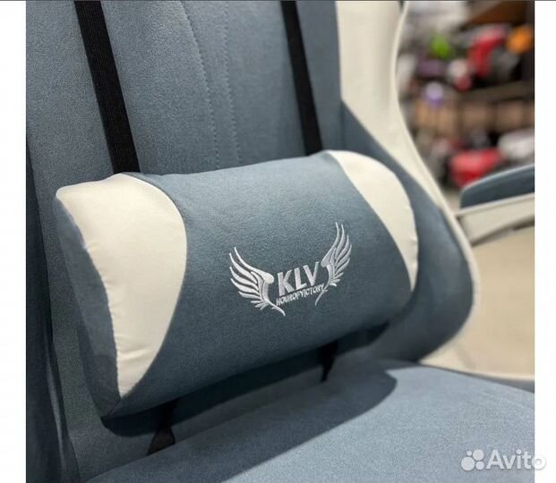 Кресло игровое компьютерное 308 синий - ткань