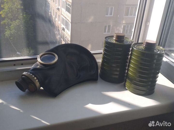 Противогаз гп-5 СССР с фильтрами