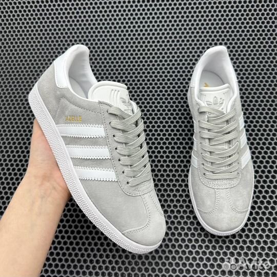 Кроссовки Adidas Gazelle GS Grey White