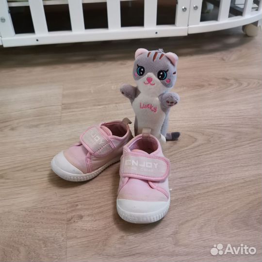 Кеды на липучках, для девочки