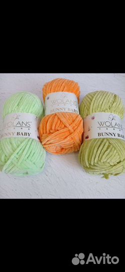 Плюшевая пряжа Wolans banny baby