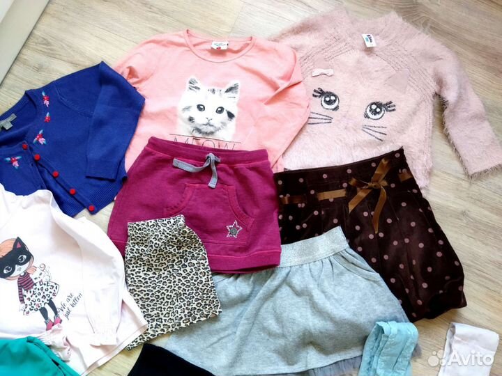 Вещи пакетом на девочку 116см
