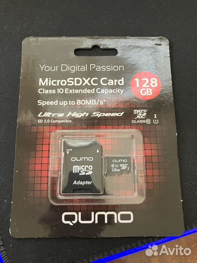 Qumo microsdxc карта памяти 128гб