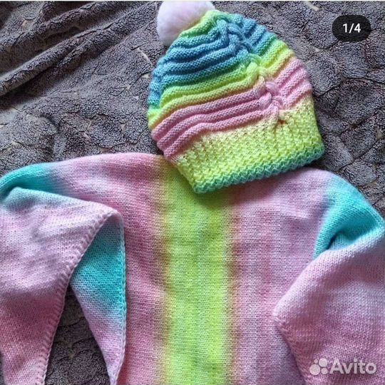 Аксессуары вязаные: шаль/набор шапка+платок/шапка
