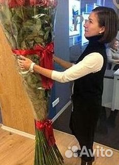 Метровые розы с доставкой