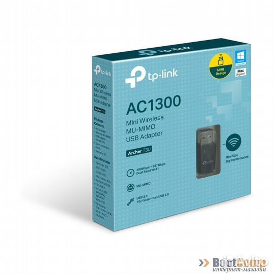 Беспроводной USB адаптер TP-link Archer T3U AC1300