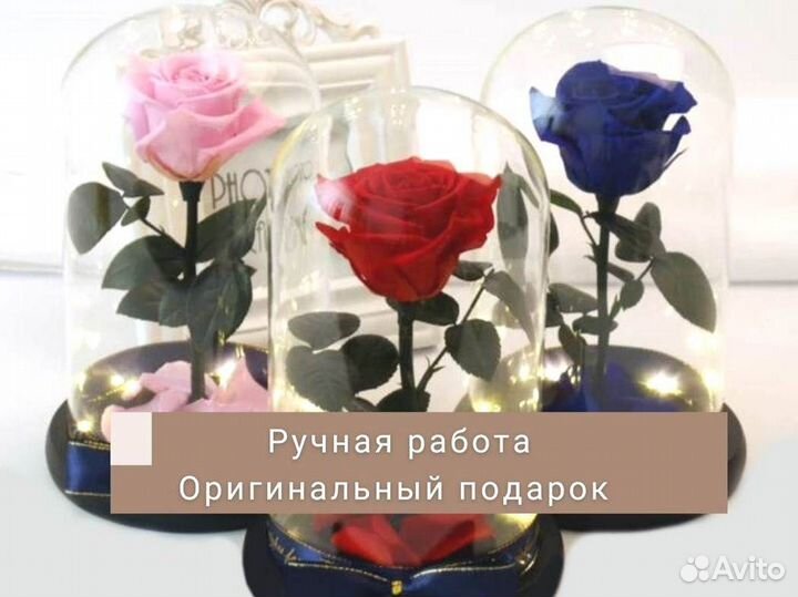 Роза в колбе. Любые размеры