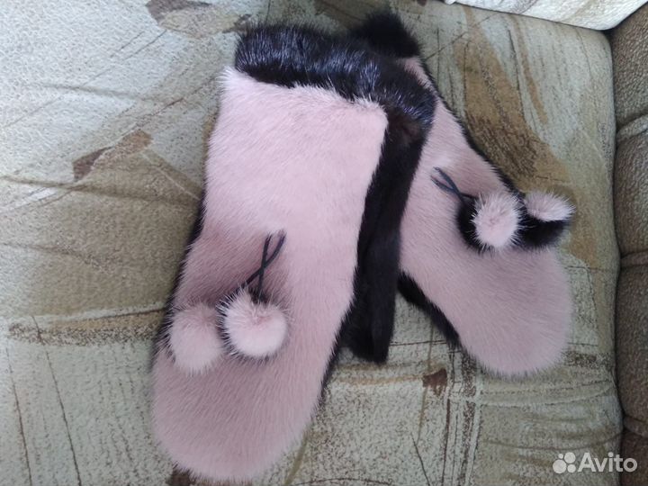 Варежки норковые