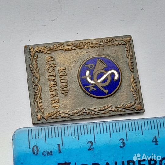 Старинный значок Klubb Mästerskap