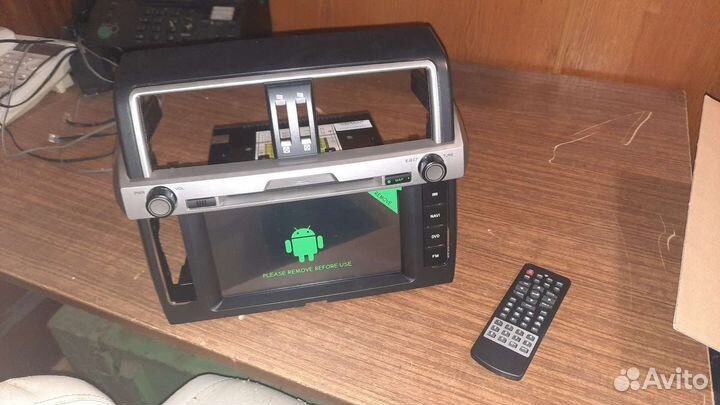 Штатное головное устройство android prado 150