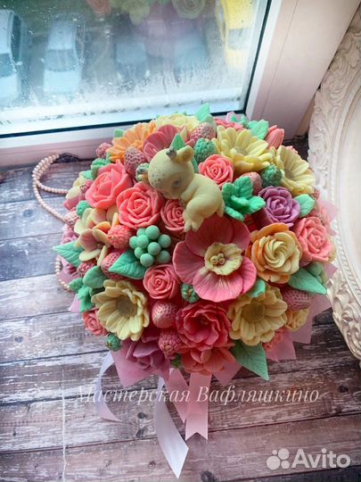 Букет из шоколадных цветов