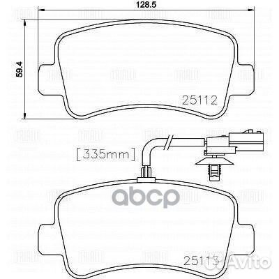 Колодки торм. для а/м Renault Master III (10)