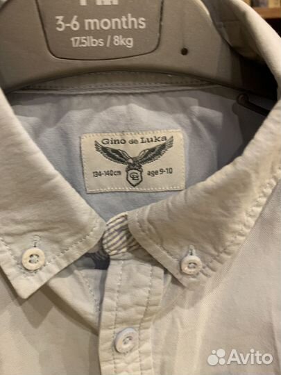 Продам рубашку Gino de luka размер 134-140