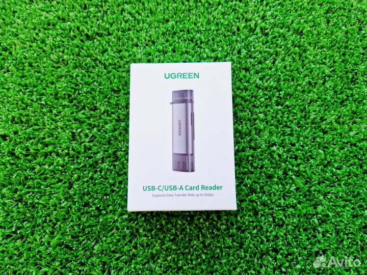 Картридер USB+Type-C для MicroSD и SD карт Ugreen