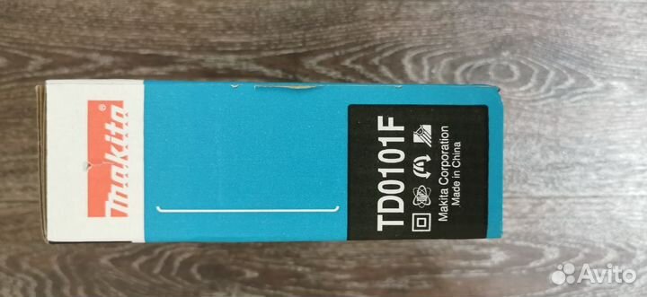 Ударный шуруповерт Makita TD0101F новый
