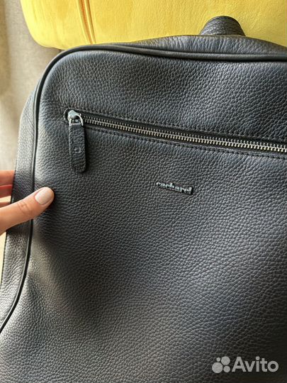 Кожаный мужской рюкзак cacharel