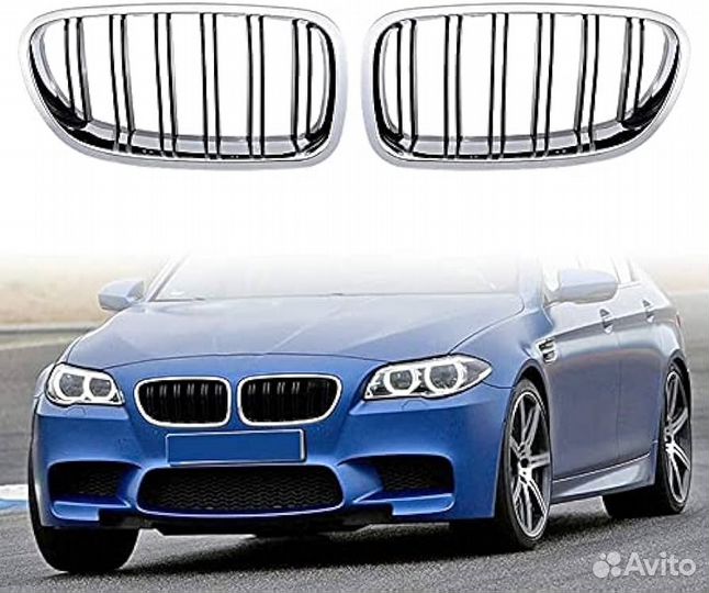 Решетки радиатора ноздри BMW F10 M стиль хром