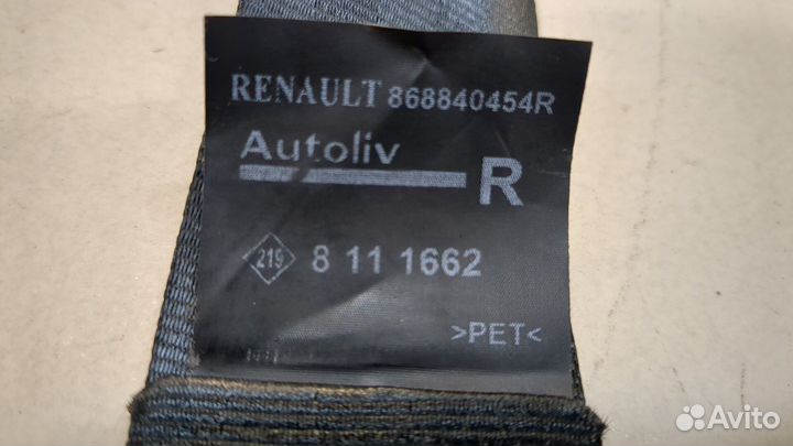 Ремень безопасности правый передний Renault Captur 2017